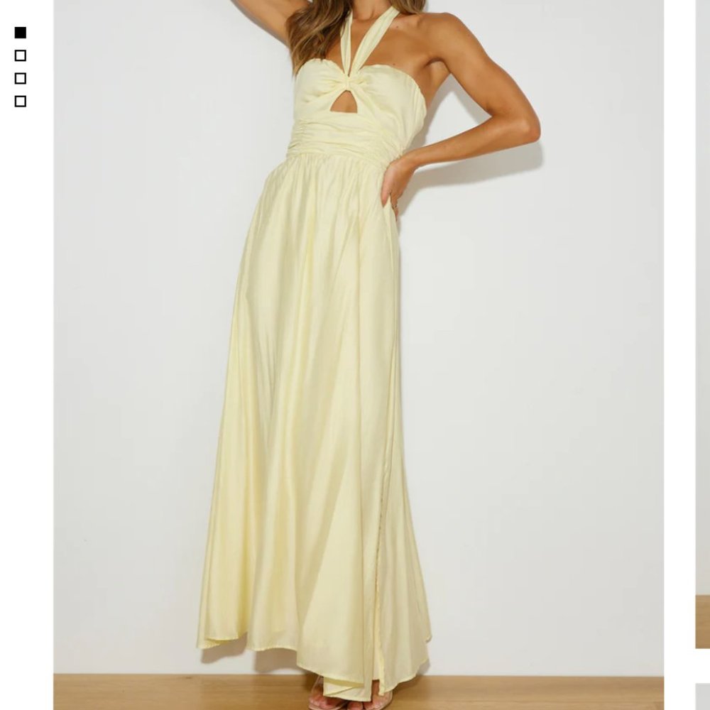 Hello Molly Coconut Island Maxi Dress Yellow